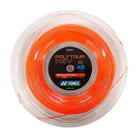 Tennis String Yonex Polytour Rev Orange 1 25mm 200m Tennisplanet Co Uk