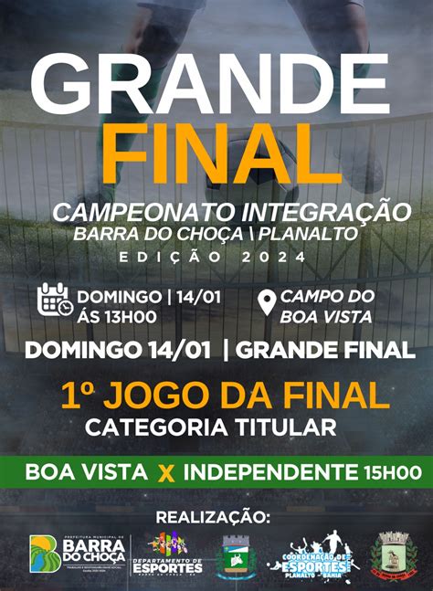 Domingo Grande Final do Campeonato Integração de Futebol de Barra do