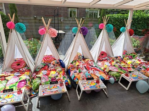 Huur Een Compleet Pakket Voor Het Perfecte Tipi Tent Slaapfeestje