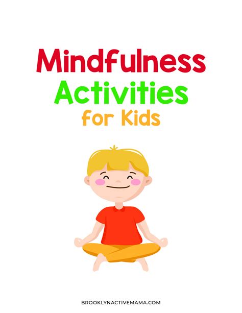 Mindfulness Activities For Kids Free Printable Sheets Brooklyn Active