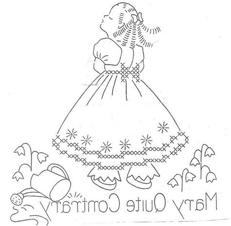 Mary Quite Contrary Hand Embroidery Patterns Embroidery Patterns