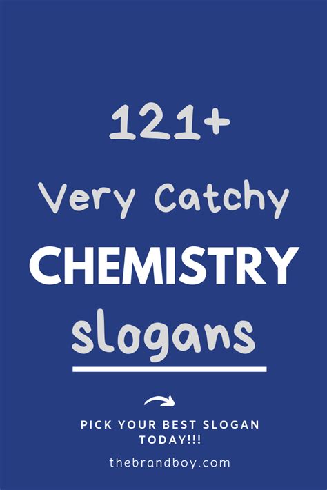 550 Best Chemistry Slogans And Taglines Thebrandboy Artofit