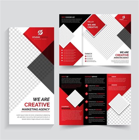 Design De Brochure Trifold De Marketing D Entreprise Design De Mod Le