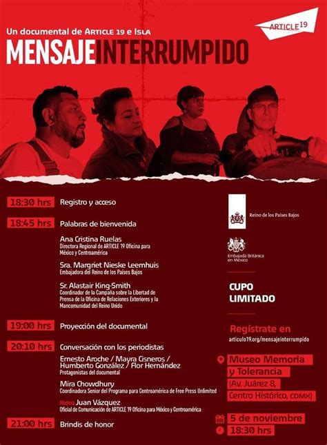 EN AGENDHA Presentación del documental Mensaje Interrumpido