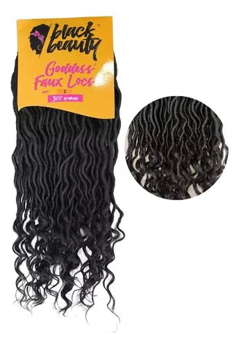 Cabelo Goddess Faux Locs Black Beauty Gramas Cor Castanho Escuro