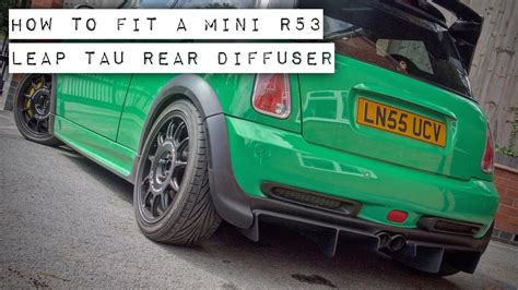 Mini R How To Fit A Leap Tau Rear Diffuser For Cooper S Bumper Youtube