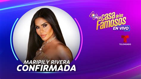 Maripily Rivera Es La Nueva Confirmada Para La Casa De Los Famosos Y