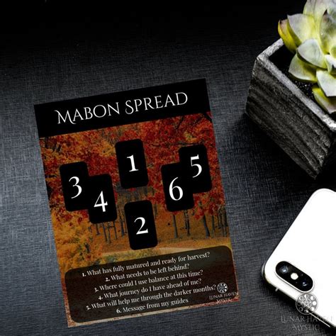 Mabon Tarot Spread Book Of Shadows Pages Paganism Etsy