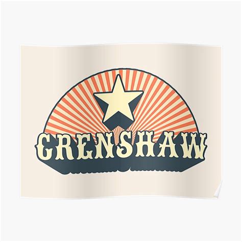 "Los Angeles Crenshaw - LA Crenshaw - LA Crenshaw logo" Poster for Sale by Boogosh | Redbubble