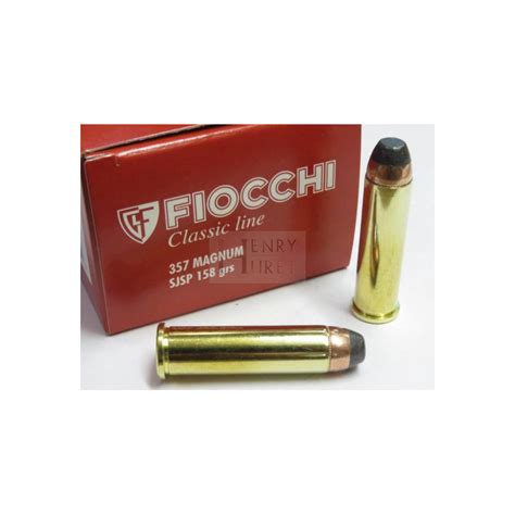 FIOCCHI 357 MAGNUM 158GR SJSP X50