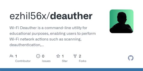 GitHub - ezhil56x/deauther: Wi-Fi Deauther is a command-line utility ...