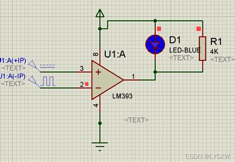 Lm393比较器用protues仿真proteus比较器 Csdn博客