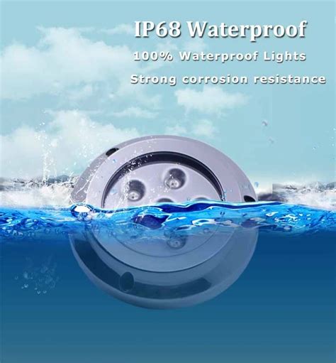 IP68 Waterproof RGBW Submersible 12 Volts 316ss Marine Boat LED