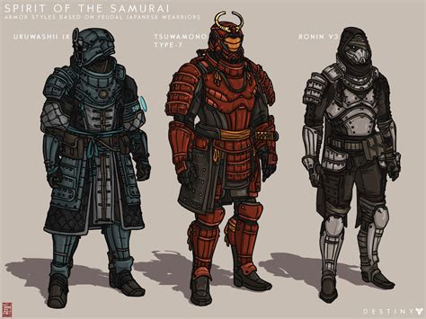 Destiny Concept Art 2 Samurai Styled Armors By Thechrispman On Deviantart