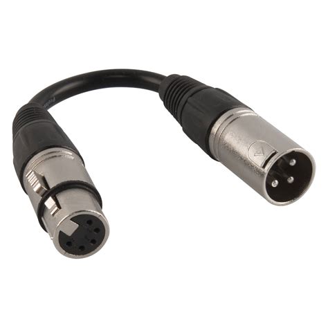 Chauvet DJ DMX5F3M DMX-5F3M 5 Pin Female To 3 Pin Male Adaptor | BJs ...