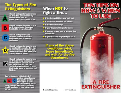 How To Use A Fire Extinguisher Brochure