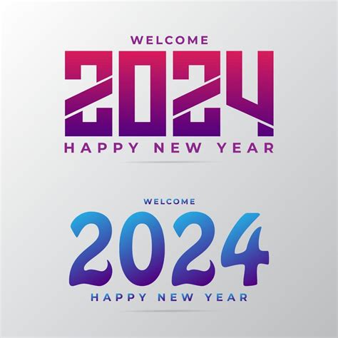 Modern Happy New Year 2024. Twenty Twenty four vector design. Happy New ...