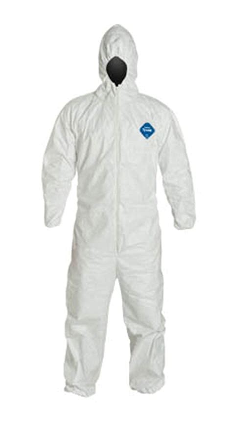 Tyvek Disposable Suit By Dupont With Elastic Wrists Ankles And Hood