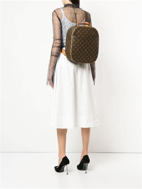 Louis Vuitton Monogram Men S Women S Carryall Travel One Shoulder Backpack Bag For Sale At