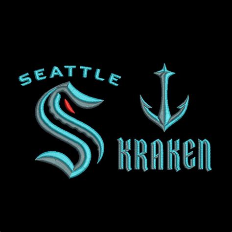 Seattle Kraken Machine Embroidery Design Etsy