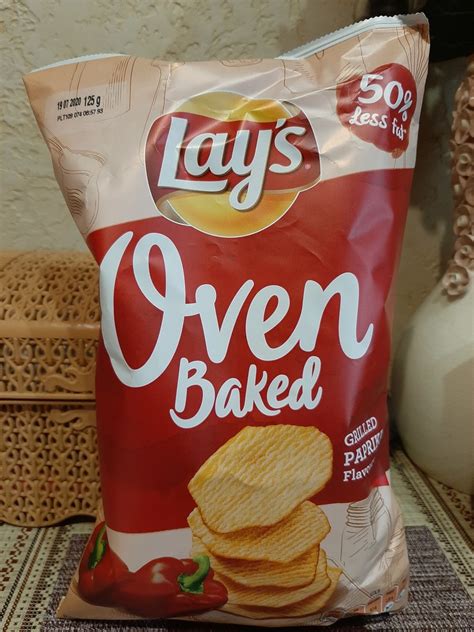 Чипсы картофельные Lays Из печи Oven Baked Grilled Paprika Паприка на