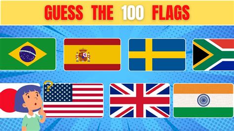 Guess The Country From Its Flag🚩🌍 100 Flags Challenge Levels From Easy To Impossible Youtube