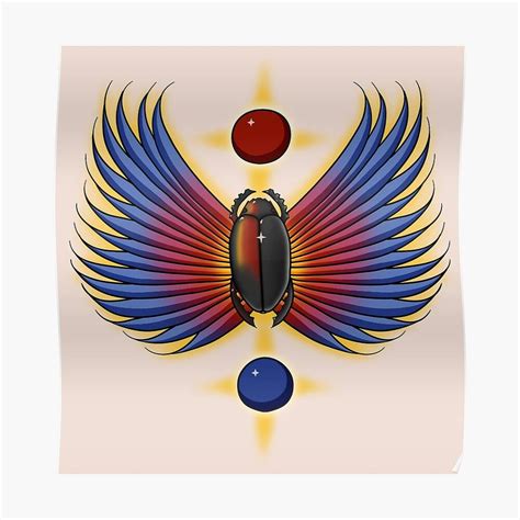 Journey Scarab Poster Canvas Wall Art Print Remizozo