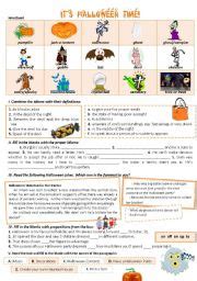 Its Halloween Time Esl Worksheet By Catherine Shutik