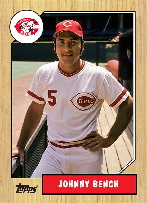 Johnny Bench Cincinnati Reds Hall Of Fame Baseball Cards Quick