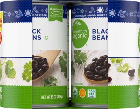 Simple Truth Organic Black Beans 4 Ct 15 Oz Kroger