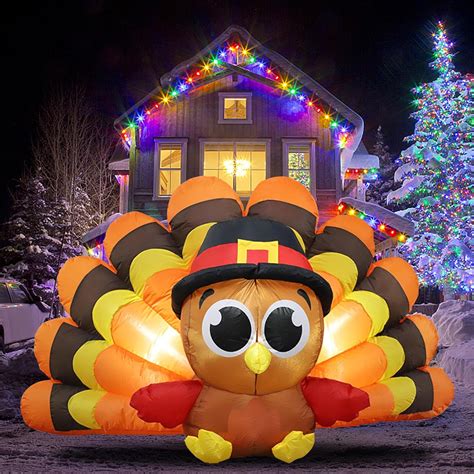 Amazon 6FT Thanksgiving Inflatables Turkey Decorations With