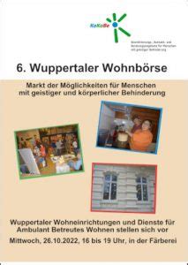 Njuuz Wuppertaler Wohnb Rse F R Menschen Mit Geistiger Und