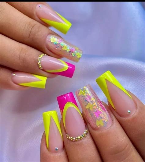 Fature Uma Renda Extra Sendo Nails Design Gel Nails Neon Acrylic