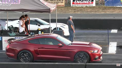 Ford Mustang Gt Drags Chevy Corvette Z Someone Falls Asleep And Gets