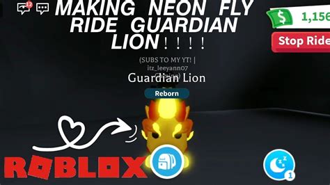 Making Neon Guardian Lionroblox Adopt Me Youtube