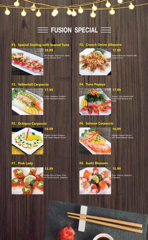 Menu – FUSION SUSHI