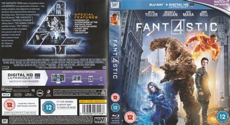 Fantastic Four (2015) R2 Blu Ray Cover and Label - DVDcover.Com