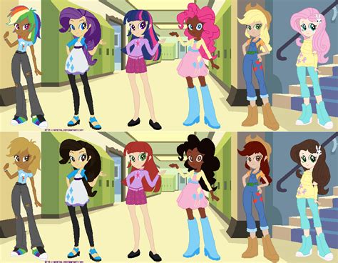 Equestria Girls ALT Mane Six by Ameyal on DeviantArt