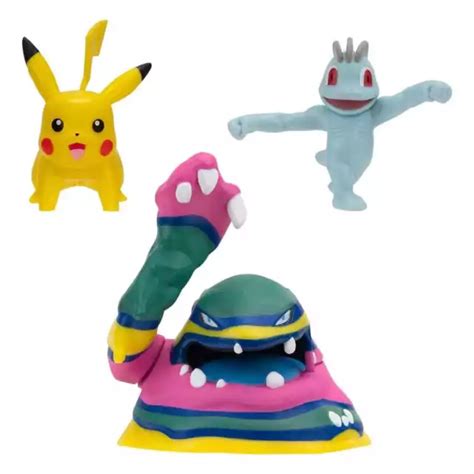 Pok Mon Battle Figure Set Pack Machop Pikachu Alolan Muk Cm