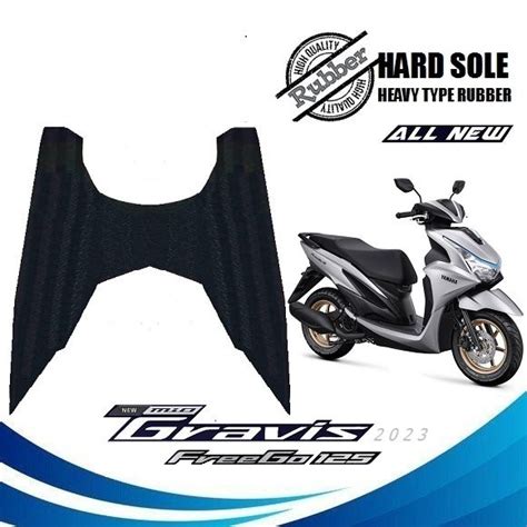 Yamaha Mio GRAVIS 2023 aka Yamaha FreeGo Heavy-Type rubber floor matting for ALL NEW Mio Gravis ...