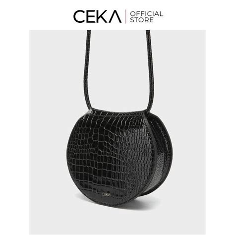 CEKA Tas Selempang Wanita Import Croco Sling Bag Terbaru Kekinian Viral