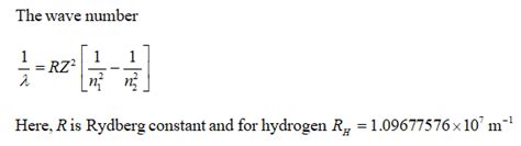 Answered: What are the units for the Rydberg… | bartleby