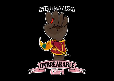 Sri Lanka Girl Unbreakable Sri Lanka Heritage Sri Lanka Flag Greeting