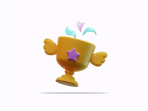 3D Illustration Trophy by DINSPACE on Dribbble