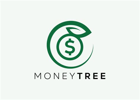 Minimalist Money Tree Logo Design Vector Template Money Grow