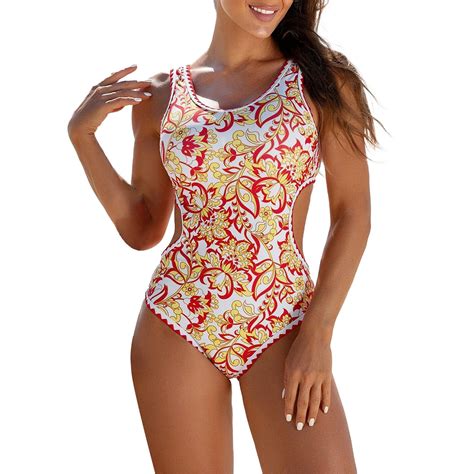 Shade And Shore Bikini Women S Floral Print One Swimsuit Sexy Bikini