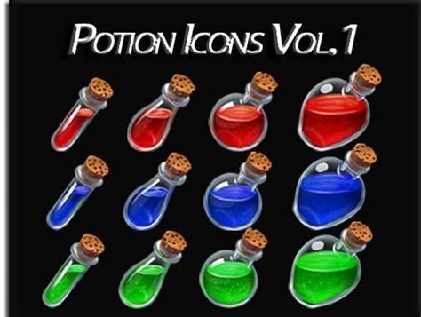 Potion Icons Vol D Icons Unity Asset Store Potions Icon