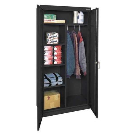 Sandusky Lee Storage Cabinet 36 In W 72 In H Black CAC1362472 09 Zoro