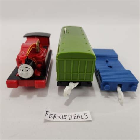 Thomas Friends TrackMaster Harvey with Tenders Motorized Train Tested ...