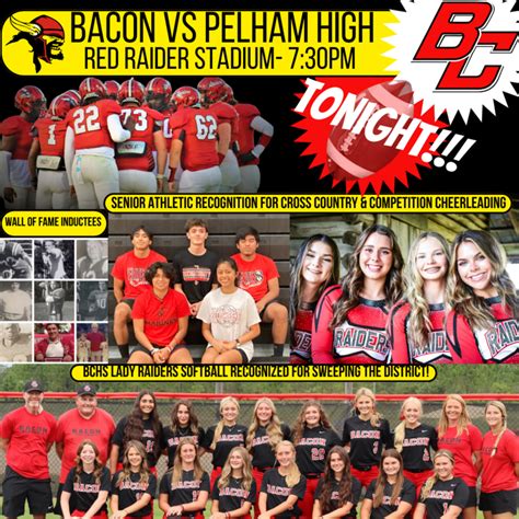 Tonight At Red Raider Stadium Bacon County School District